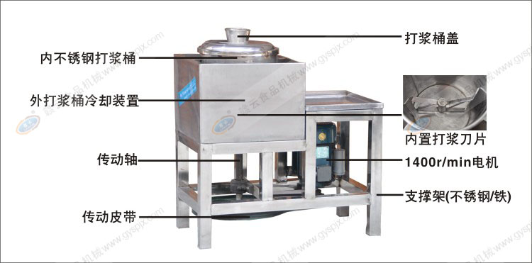 不锈钢慢速鱼丸机结构示意图