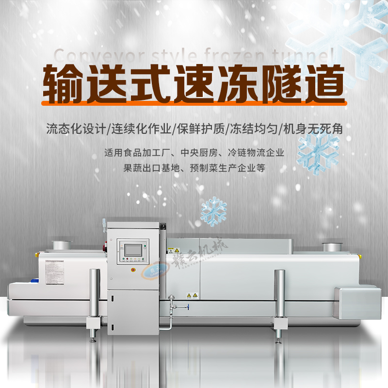 输送式速冻隧道 输送式速冻隧道